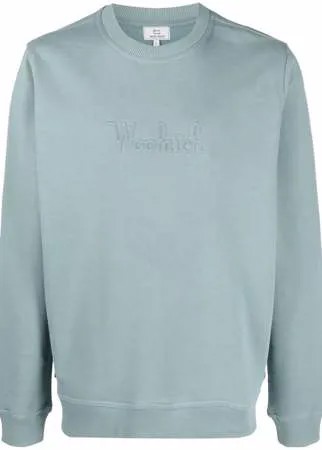 Woolrich толстовка с тисненым логотипом