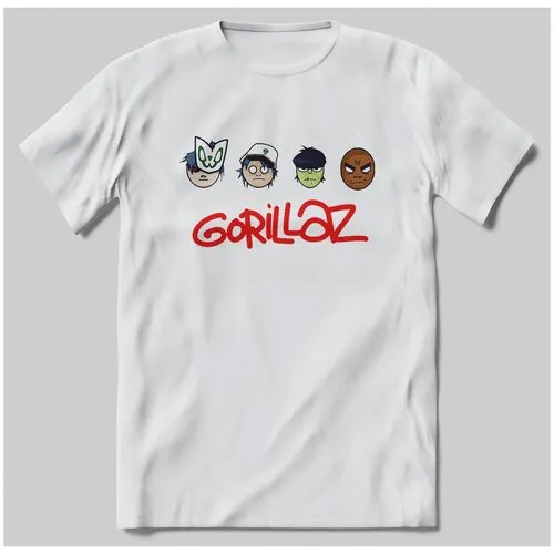 Футболка с принтом gorillaz - 14