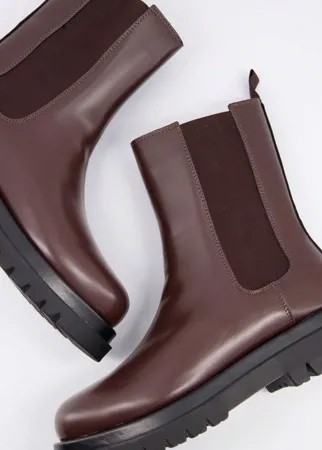 Коричневые массивные ботинки челси Truffle Collection Tall-Коричневый цвет