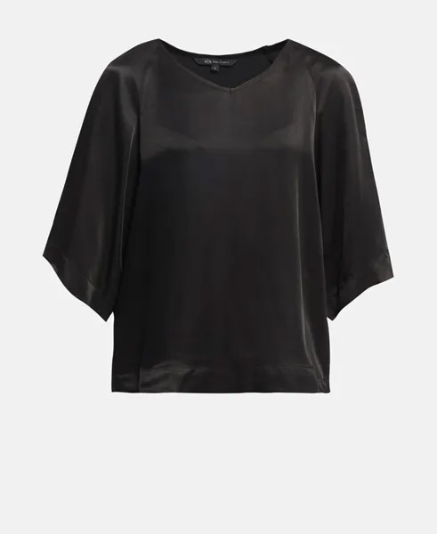 Рубашка блузка Armani Exchange, черный