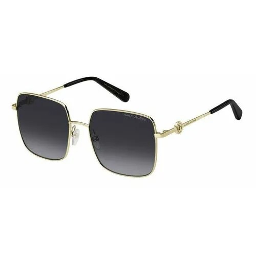 Солнцезащитные очки MARC JACOBS MARC 654/S J5G WJ, квадратные, оправа: металл, для женщин, золотой