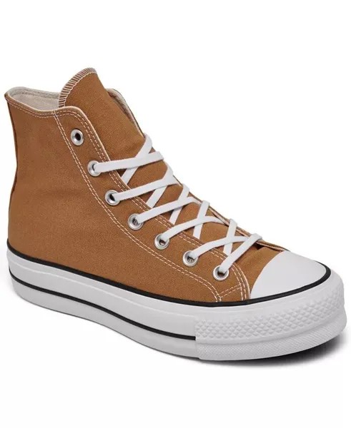 Женские повседневные высокие кеды на платформе Chuck Taylor All Star Lift Line от Finish Line Converse, оранжевый