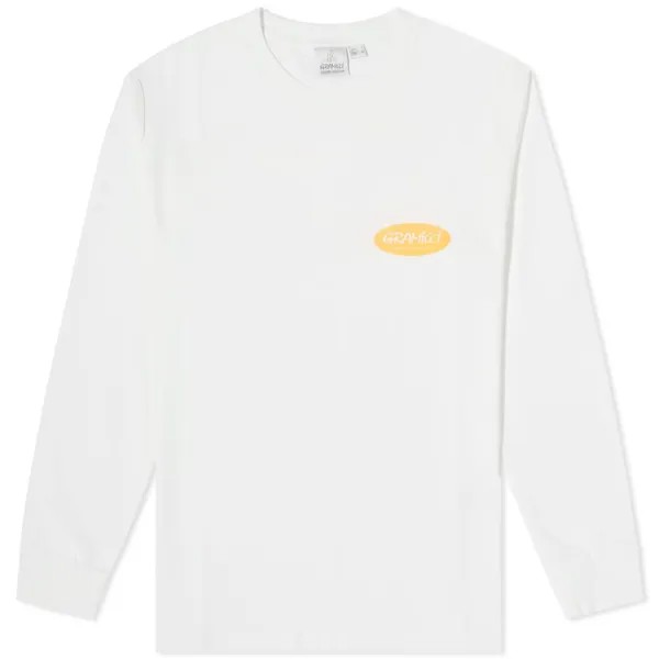 Оригинальная овальная футболка Gramicci с длинным рукавом Freedom, белый
