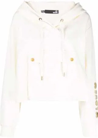 Love Moschino худи с нашивкой-логотипом