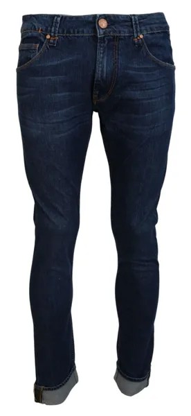 Джинсы ACHY Синие хлопковые зауженные мужские повседневные джинсы IT48/W34/M Рекомендуемая розничная цена 240 долларов США