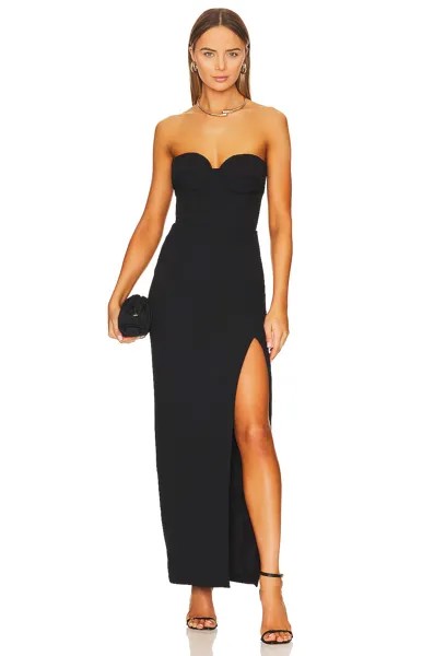 Платье NICHOLAS Pernille Bustier Gown W/ Slit, черный