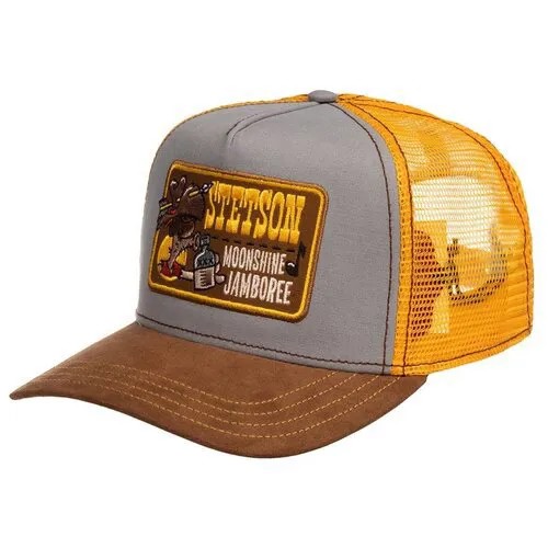 Бейсболка с сеточкой STETSON арт. 7751174 TRUCKER CAP MOONSHINE (коричневый / серый), Размер: UNI