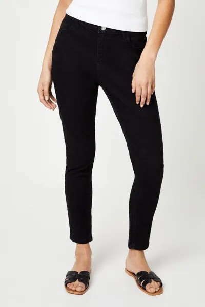 Джинсы скинни Petite Comfort стрейч Dorothy Perkins, черный