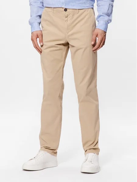 Тканевые брюки узкого кроя United Colors Of Benetton, бежевый