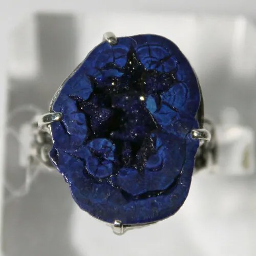 Кольцо True Stones, азурит, размер 18.5, синий