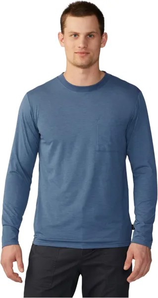 Футболка Mountain Hardwear Low ExposureLong Sleeve, цвет Zinc