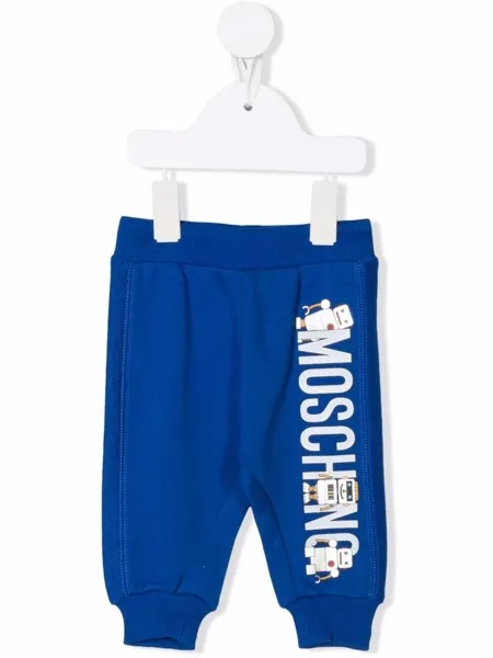 Moschino Kids спортивные брюки с логотипом