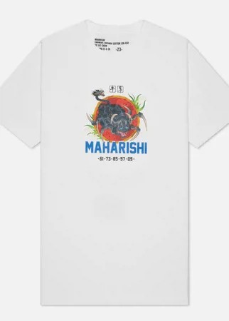 Мужская футболка maharishi Year Of The Spider Ox, цвет белый, размер XL