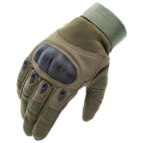 Защитные тактические перчатки с сенсорным управлением. Олива (XL)