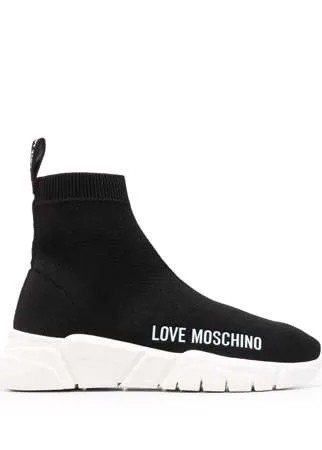 Love Moschino кроссовки-носки с логотипом