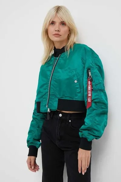 Куртка MA-1 BOXY WMN Alpha Industries, зеленый