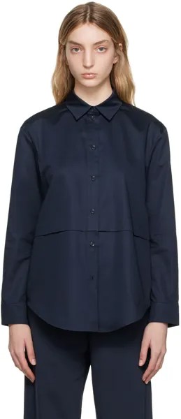 Темно-синяя рубашка Glassa Max Mara Leisure