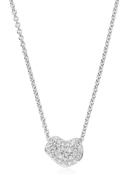 Monica Vinader Nura Mini Heart diamond necklace