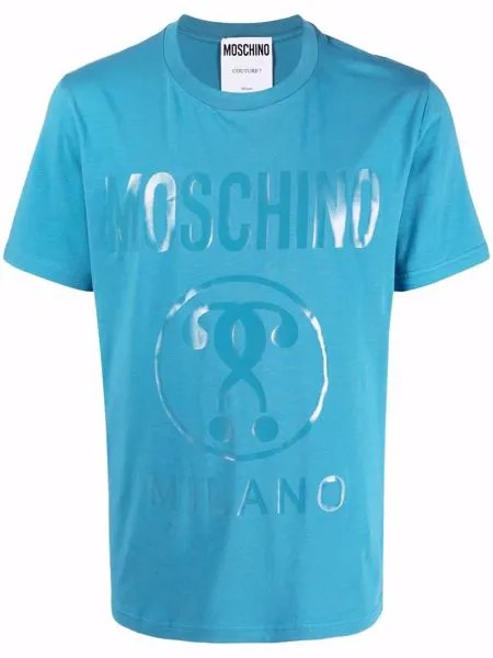 Moschino футболка с принтом Double Question Mark