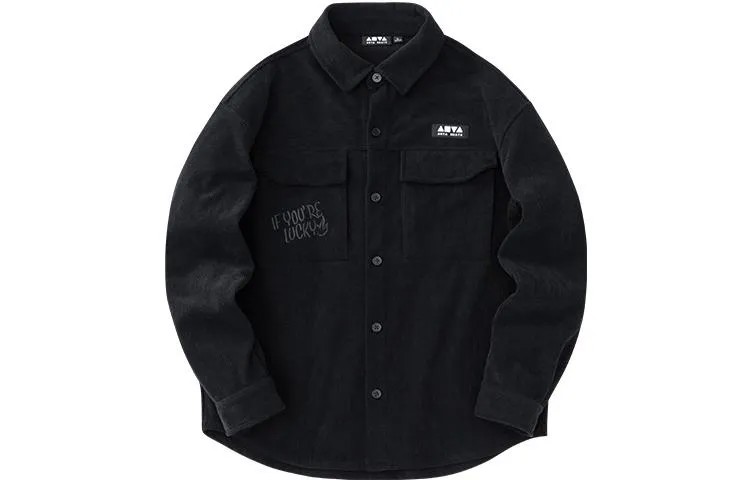 Рубашка Life Collection унисекс, черная Anta, черный