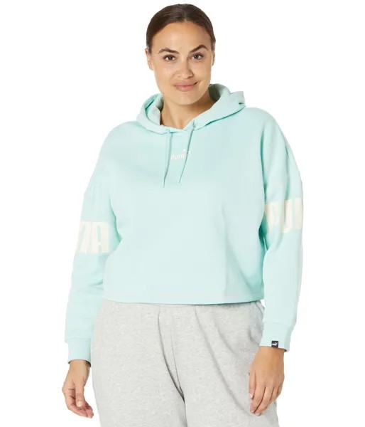 Толстовка Puma Plus Size Power Fleece, голубой