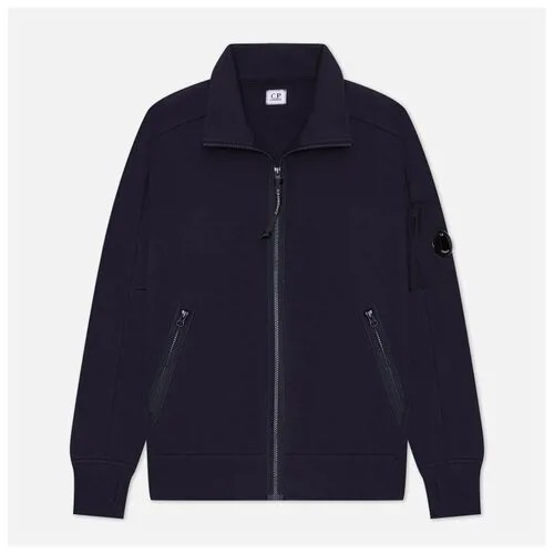Мужская толстовка C.P. Company Full Zipped Diagonal Raised Fleece синий, Размер M
