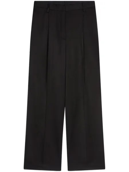 DRIES VAN NOTEN брюки палаццо со складками, черный