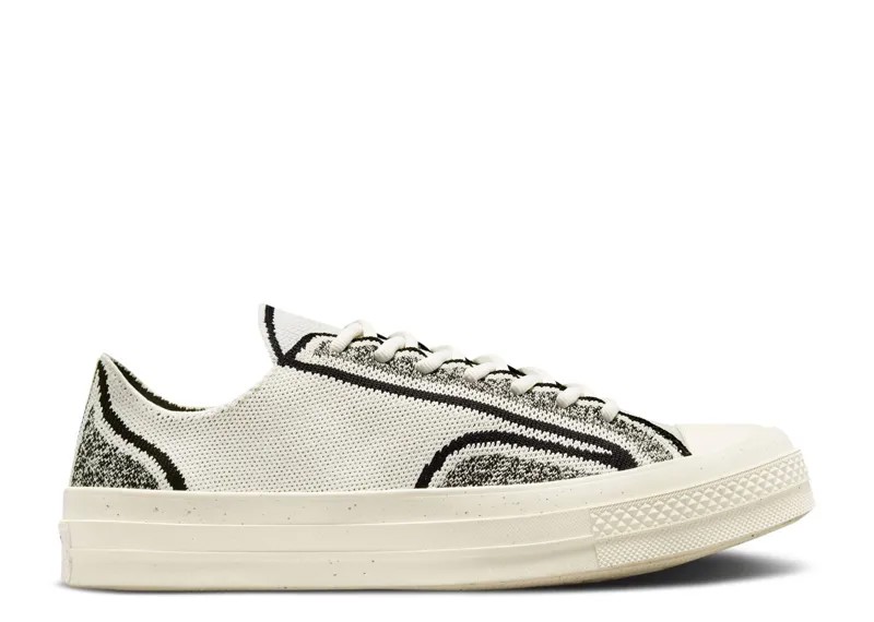 Кроссовки Converse Renew Chuck 70 Knit Low 'Egret Black', кремовый