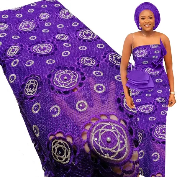 Горячая Распродажа, африканская кружевная ткань Bestway 2023, высококачественное нигерийское женское вечернее платье с вышивкой камнями, Французские тюлевые кружевные материалы