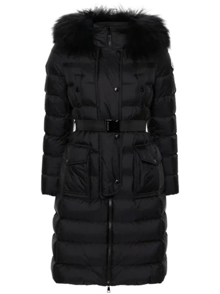 Moncler пуховик Khloe с капюшоном, черный