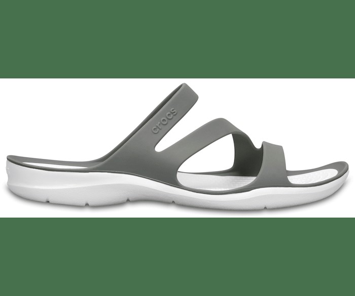 Сланцы женские Crocs CRW_203998 серые 33-34 RU (доставка из-за рубежа)