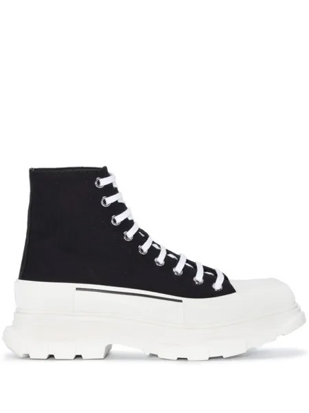 Alexander McQueen высокие кеды Tread Slick, черный