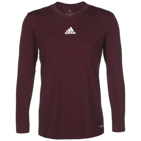Лонгслив adidas Performance Team Base, цвет weinrot