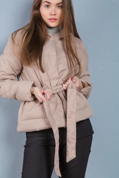 Куртка женская STOLNIK 6918 + пояс (M, Ментол)