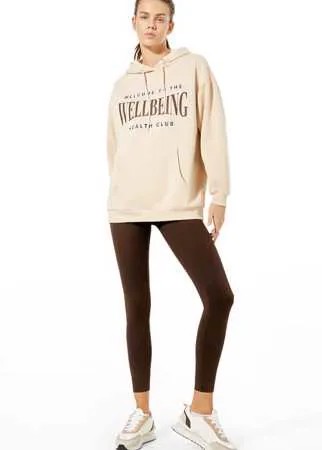 Stradivarius Худи Объемного Кроя Цвет Камня M