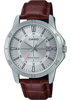 Японские наручные  мужские часы Casio MTP-V004L-7C. Коллекция Analog