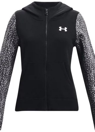 Толстовка Under Armour Rival Fleece FZ Черный YLG 1366045-001