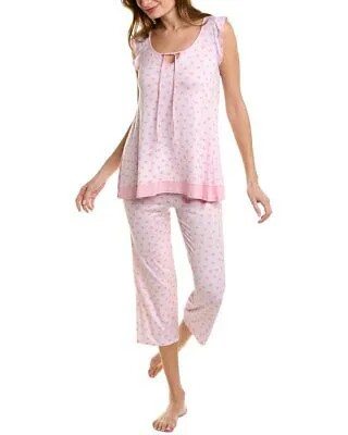 Женский укороченный пижамный комплект Ellen Tracy из 2 предметов, розовый S
