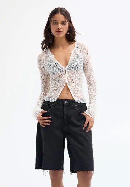 БЕРМУДЫ Skater PULL&BEAR, Джинсовые шорты черный
