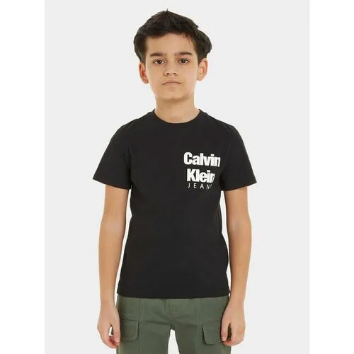 Футболка Calvin Klein Jeans, размер 6Y [METY], черный