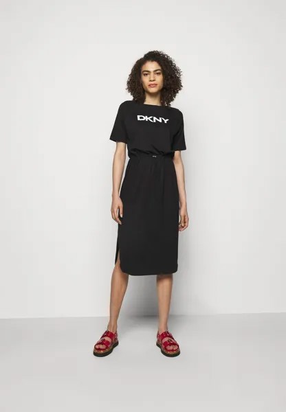 Платье из джерси DKNY, черный
