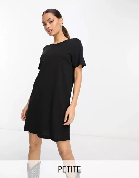 Черное платье мини-футболка Only Petite