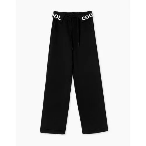 Брюки спортивные Gloria Jeans GJ COOL, размер 14+/170 (42), черный