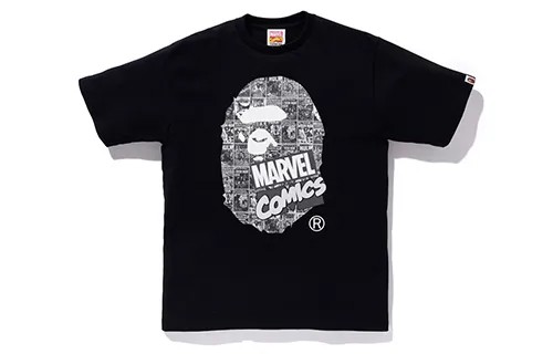 Футболка Marvel X Bape унисекс A Bathing Ape