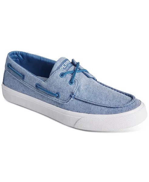 Мужские топсайдеры из мытого твила Bahama II Sperry