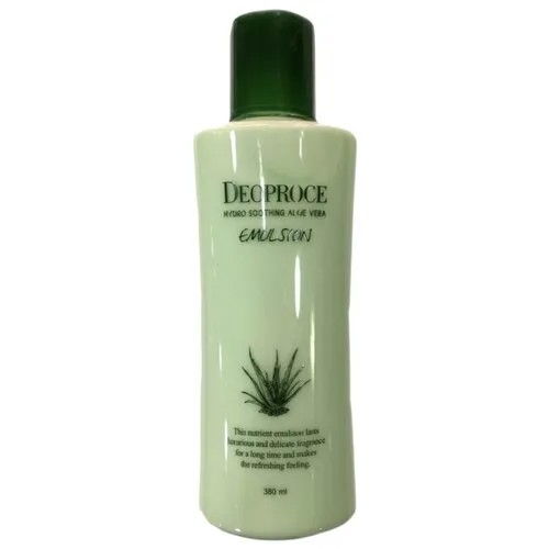 Deoproce Hydro Soothing Aloe Vera Emulsion Успокаивающая эмульсия для лица с экстрактом алоэ, 380 мл
