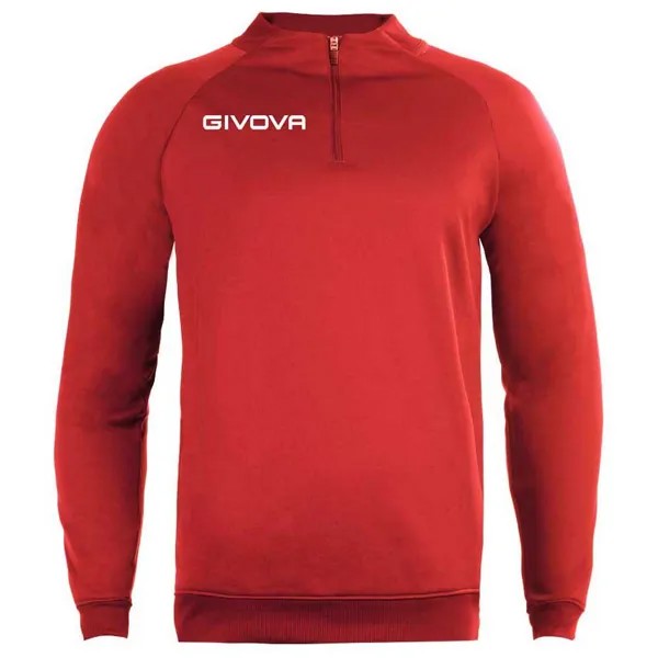 Толстовка Givova 500 Half Zip, красный