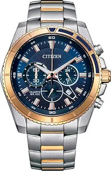 Японские наручные  мужские часы Citizen AN8206-53L. Коллекция Chronograph