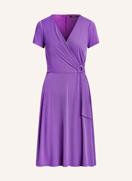 Платье из джерси  Lauren Ralph Lauren, фиолетовый