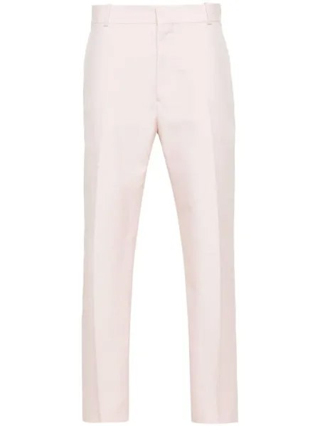 Alexander McQueen брюки строгого кроя, розовый
